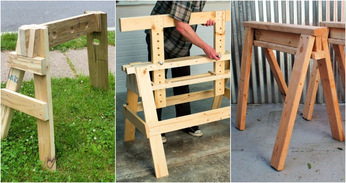 DIY Sawhorse Plans to Make - Blitsy