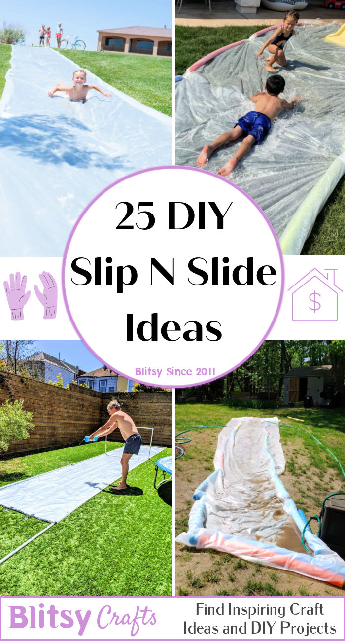 DIY Slip and Slide for Summer Outdoor Play - Blitsy