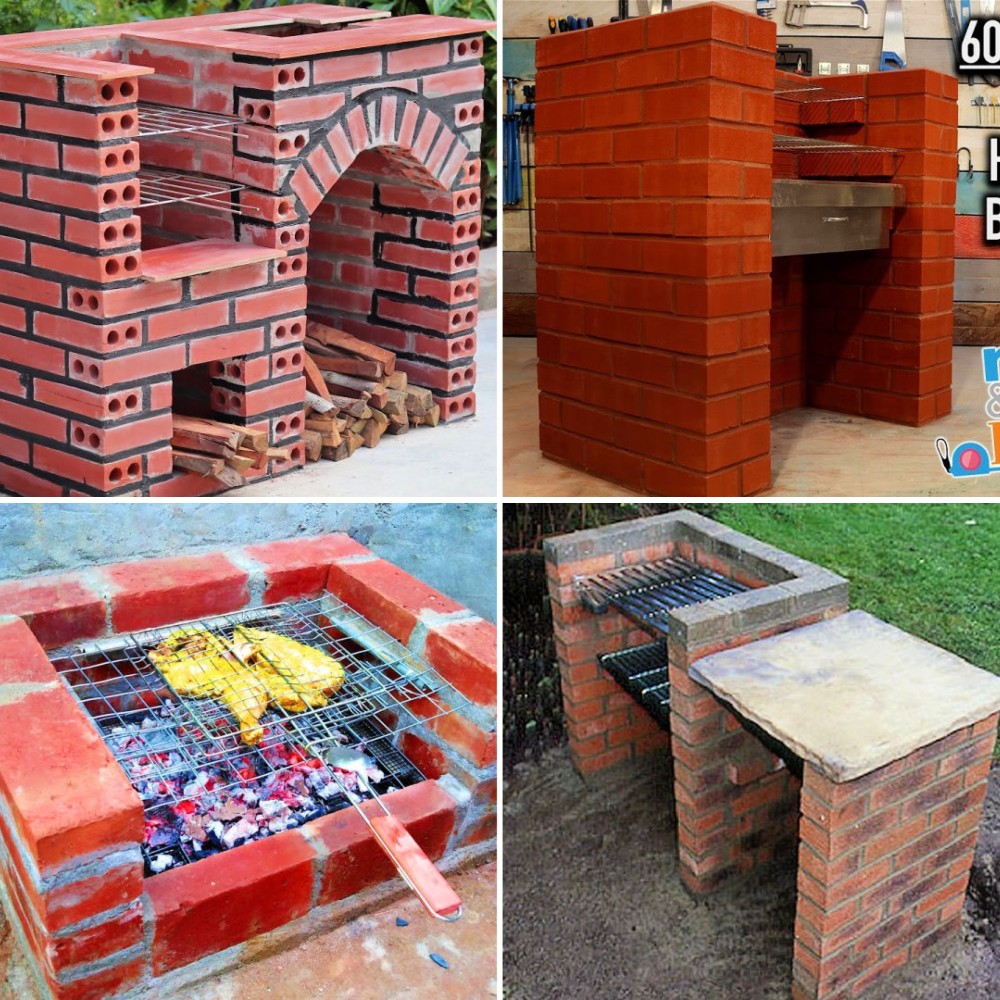 Make Brick Grill: 20 DIY Brick BBQ Ideas and Plans - Blitsy