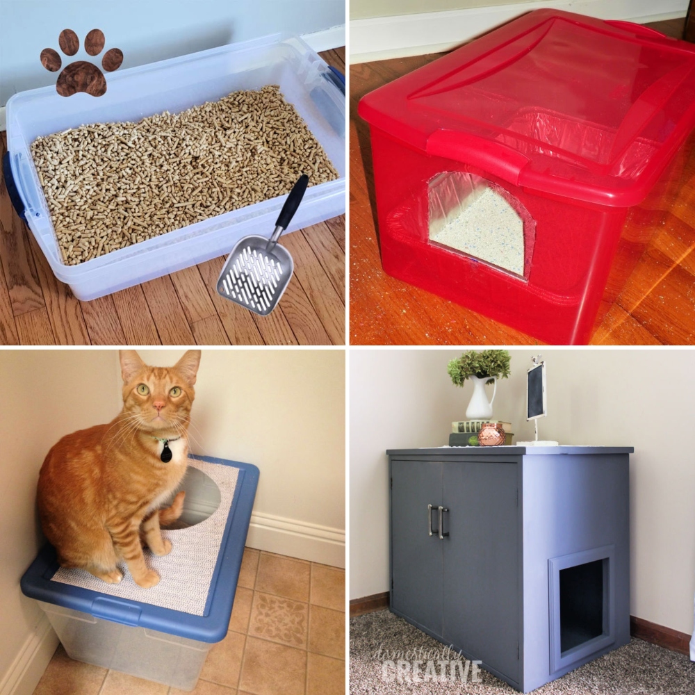 25 DIY Litter Box Ideas to Make - Blitsy