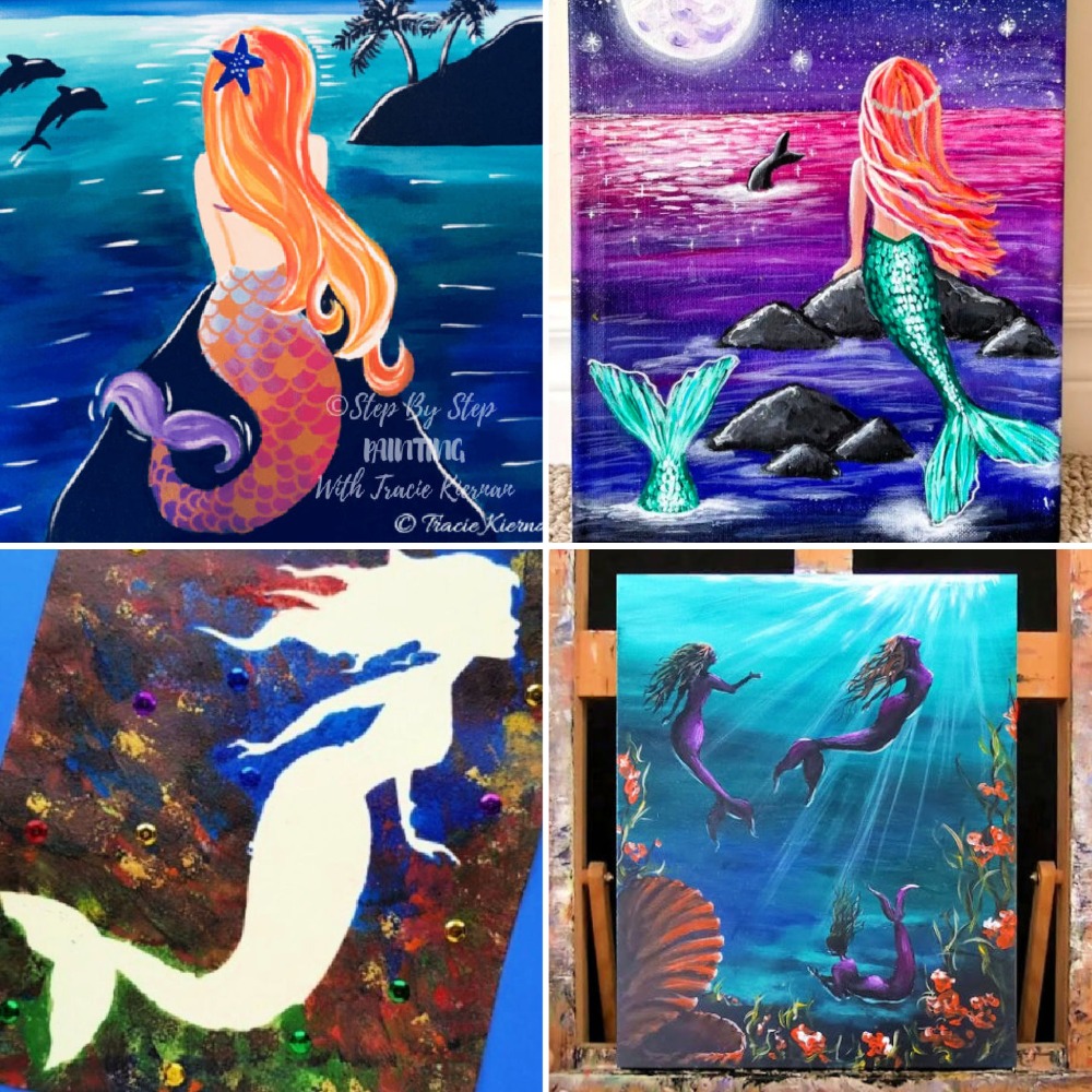 15 Easy Mermaid Painting Ideas - Blitsy