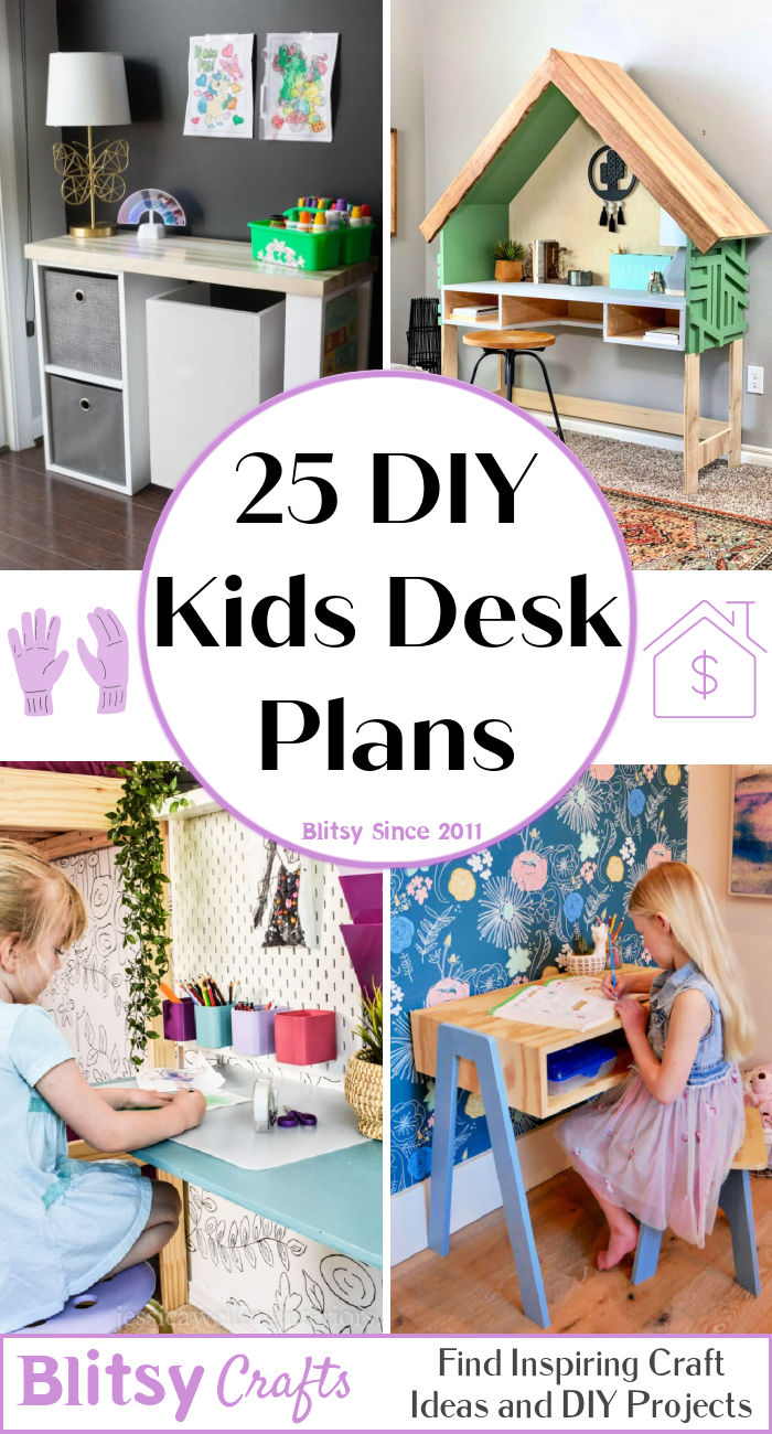 25 DIY Kids Desk Plans And Ideas To Build Your Own   25 DIY Kids Desk Plans 