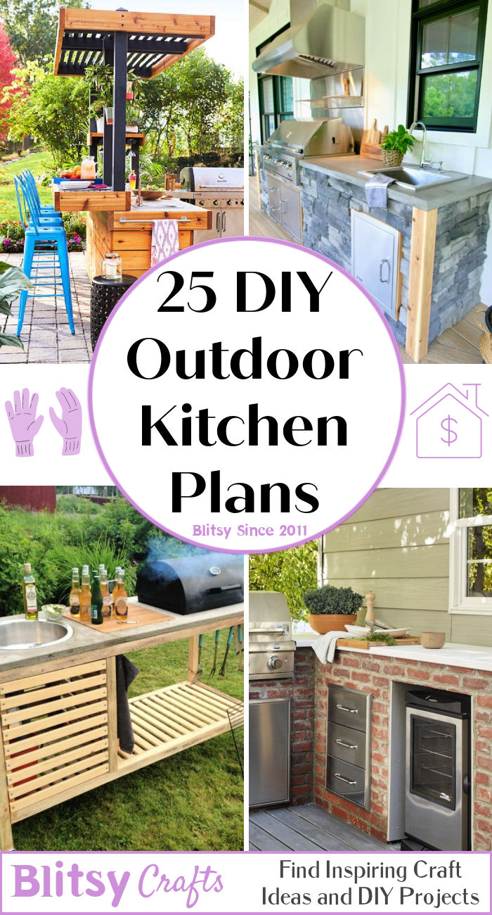 25 Free DIY Outdoor Kitchen Ideas (100% Free Plans) - Blitsy