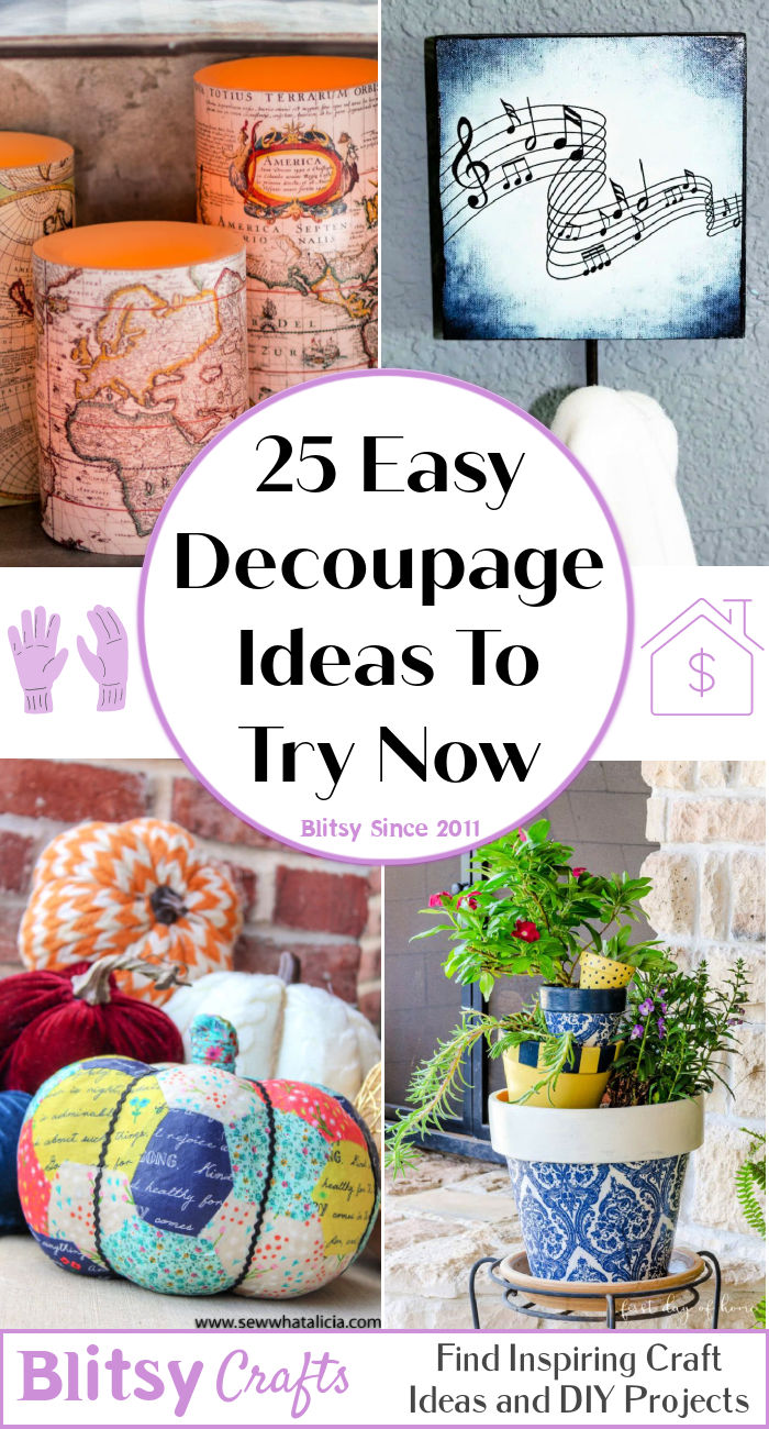 30 Amazing Decoupage Ideas You Will to Try Blitsy