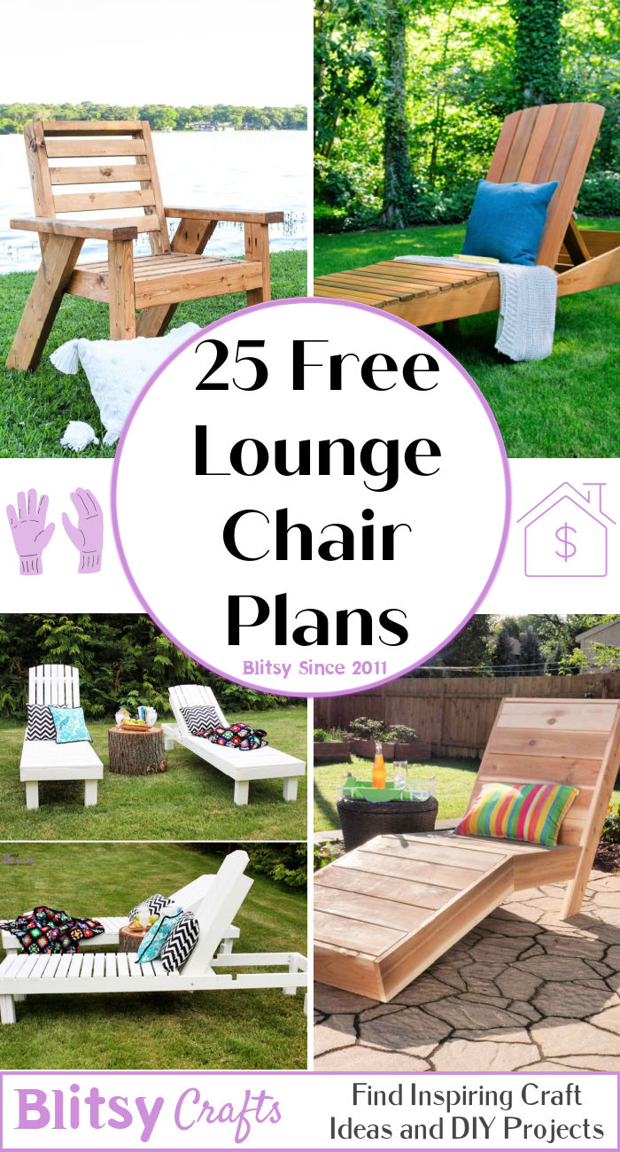 25 Free DIY Chaise Lounge Plans with Easy Instructions - Blitsy