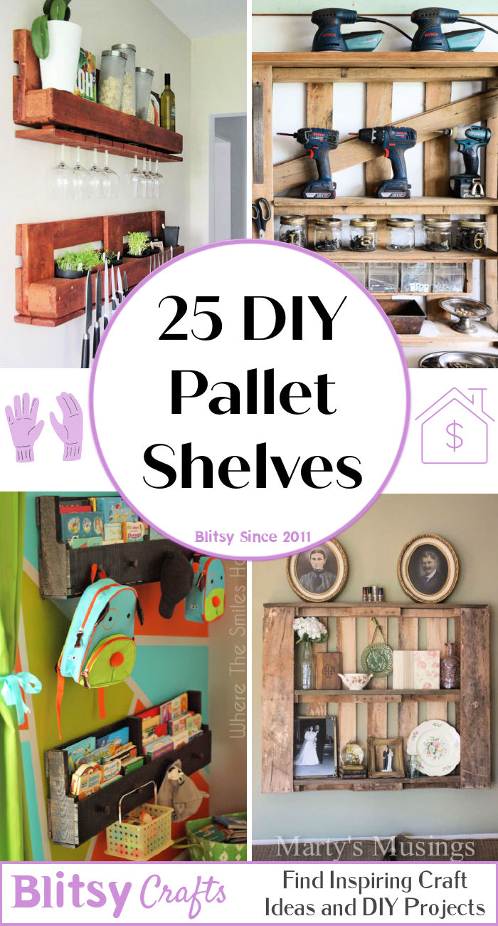 25 Pallet Shelves With Easy Diy Instructions - Blitsy