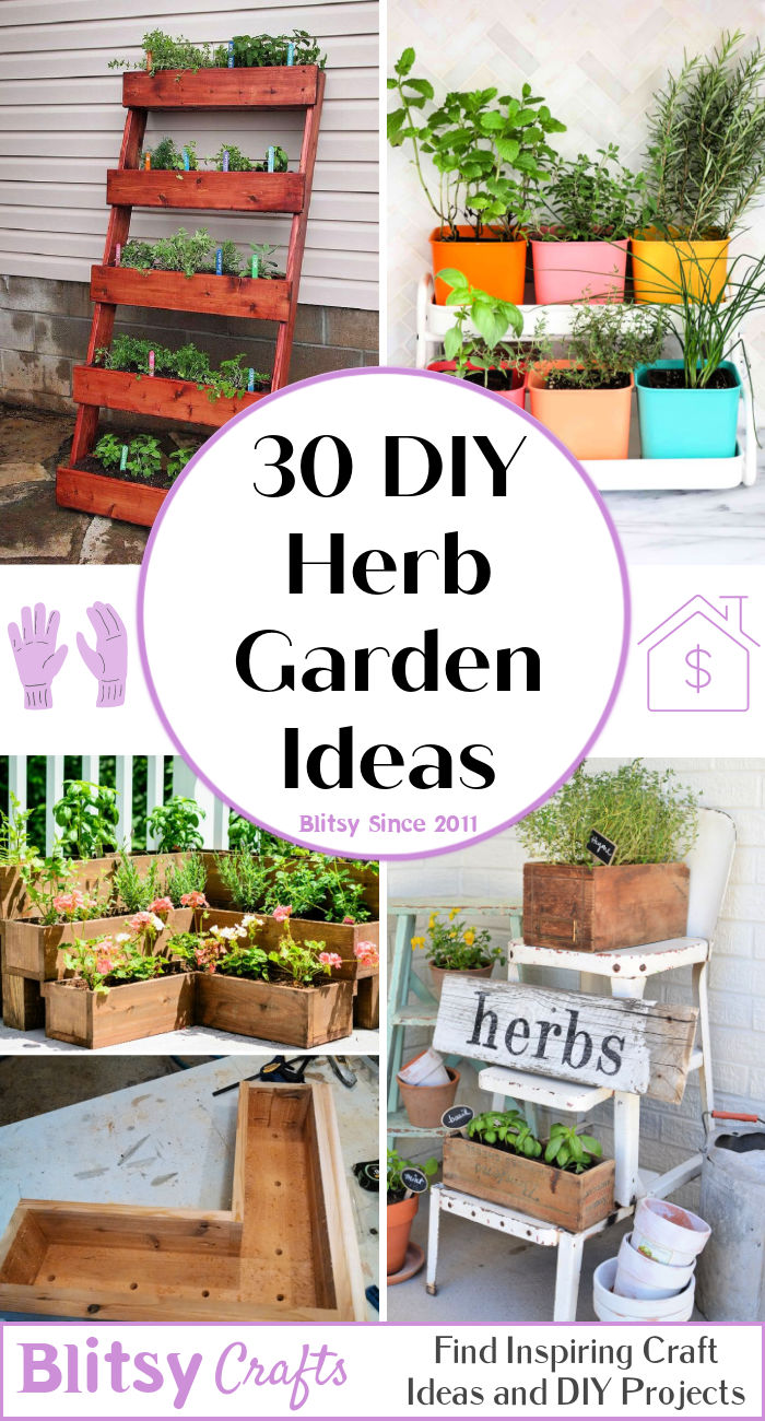 30 Easy DIY Herb Garden Ideas for Indoor and Outdoor Blitsy