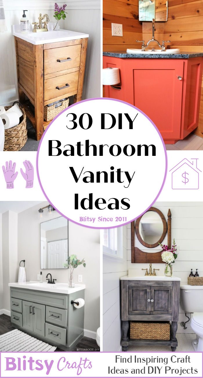 30 DIY Bathroom Vanity Plans - Blitsy