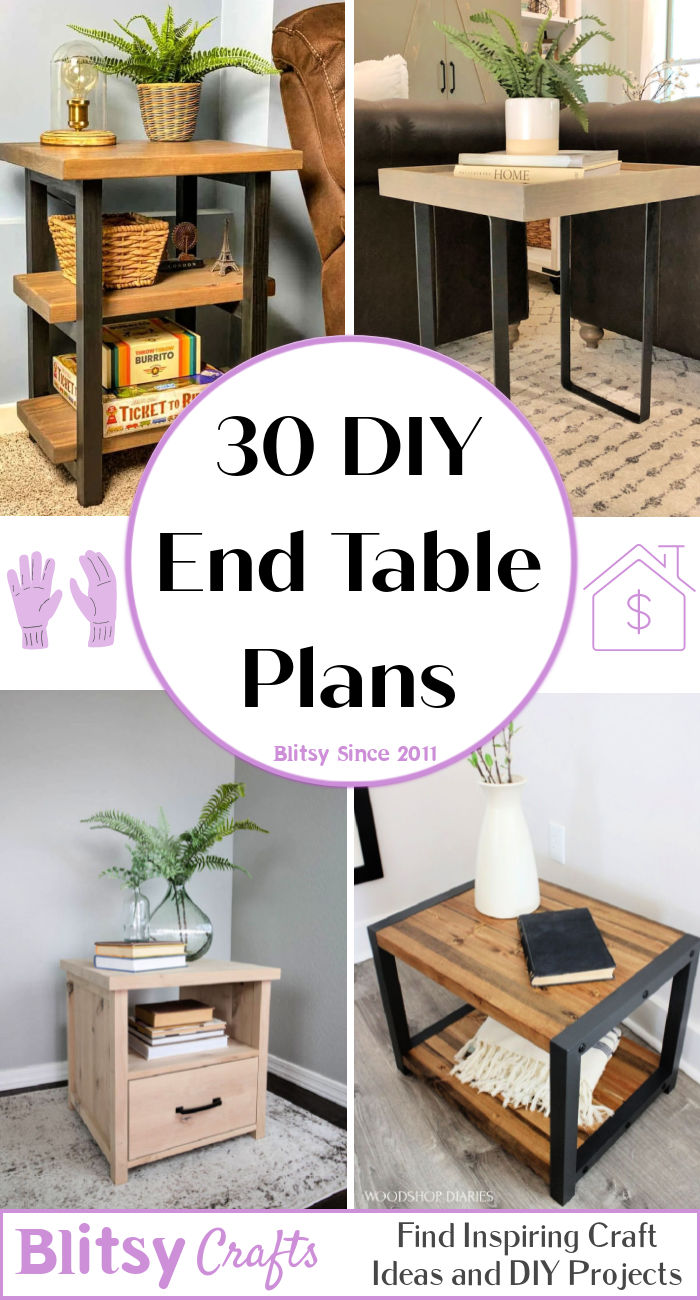 30 Free DIY End Table Plans DIY End Table Ideas Blitsy