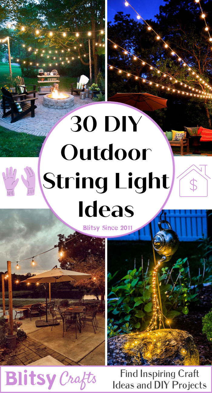 30 Outdoor String Light Ideas For Backyard And Patio - Blitsy