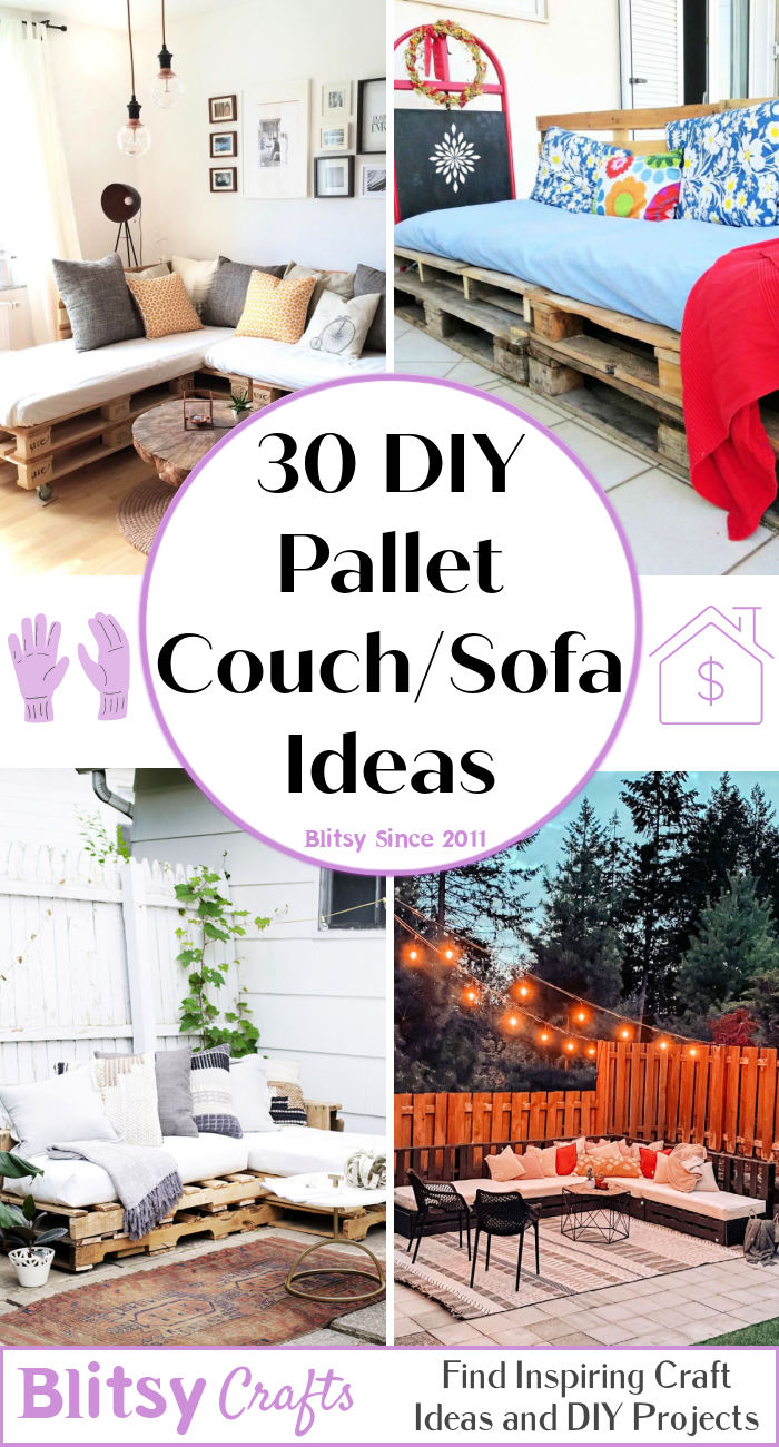 Diy Pallet Couch Ideas Pallet Sofa Plans Blitsy