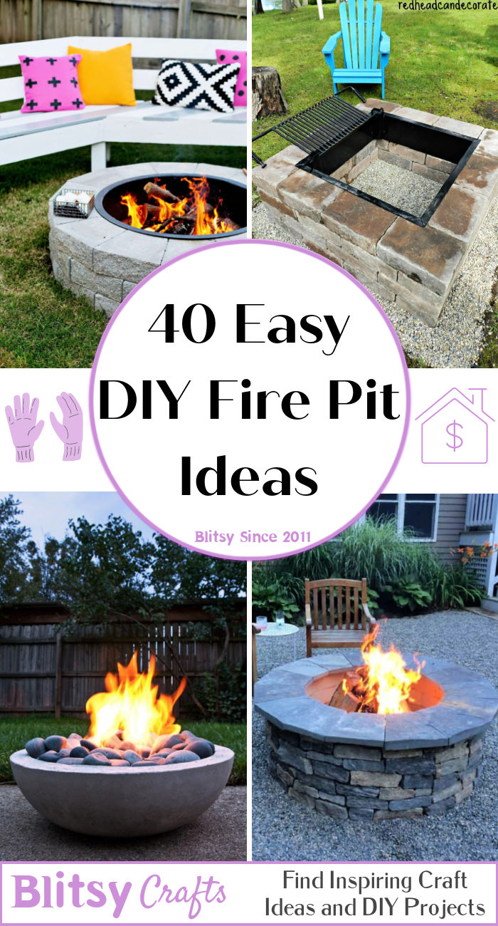 40 Inexpensive DIY Fire Pit Ideas for Your Backyard - Blitsy