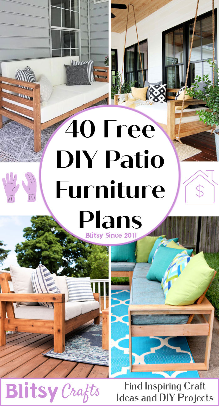 40 DIY Patio Furniture Plans You Can Build Blitsy 40 DIY Patio Furniture Plans You Can Build Blitsy