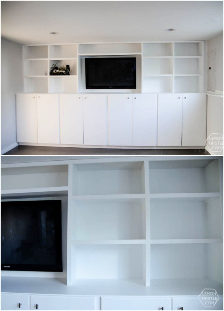 25 DIY Built In Shelves for Living Room, Bedroom And Kitchen