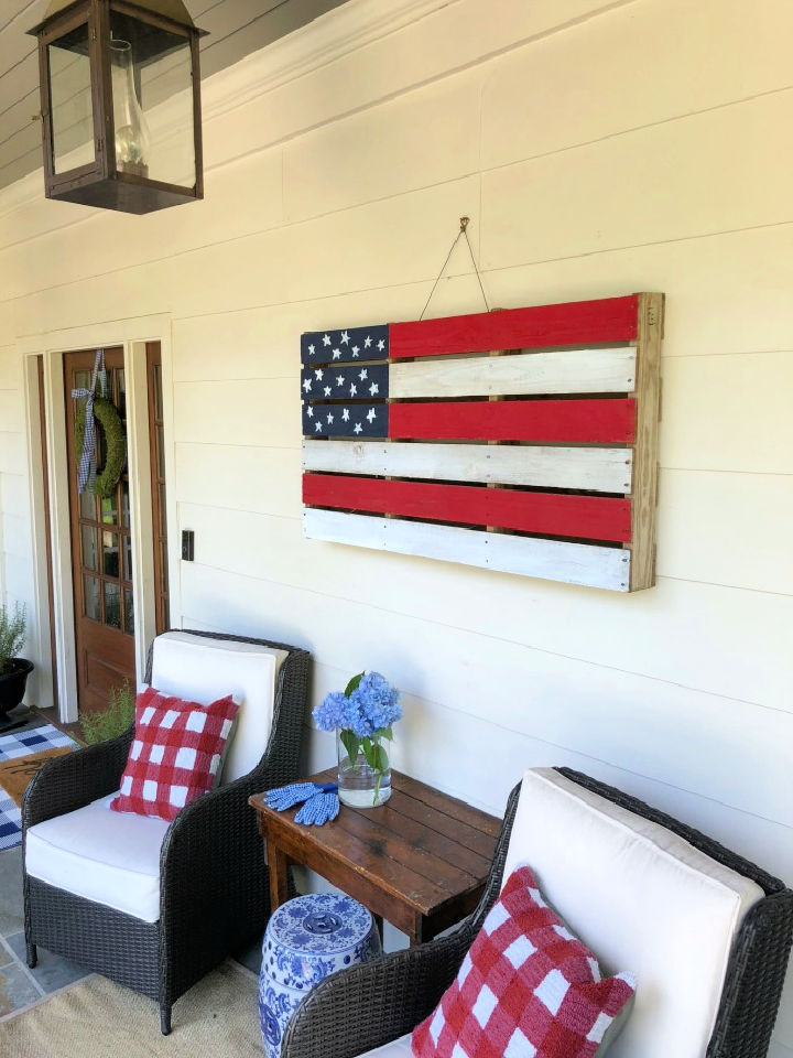 25 DIY Wood Pallet Flag Ideas Pallet American Flag Blitsy