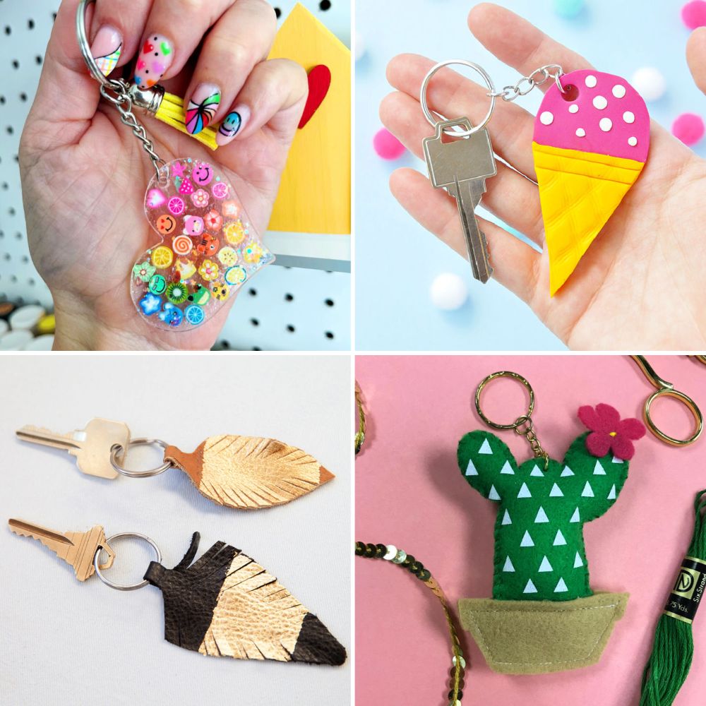 30 DIY Keychain Ideas to Gift or Sell - Blitsy