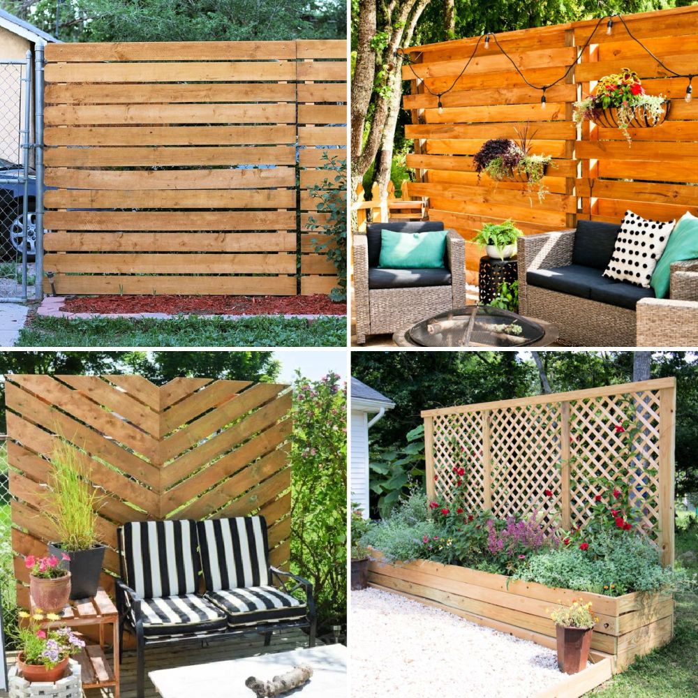 25 Inexpensive Privacy Fence Ideas - Blitsy