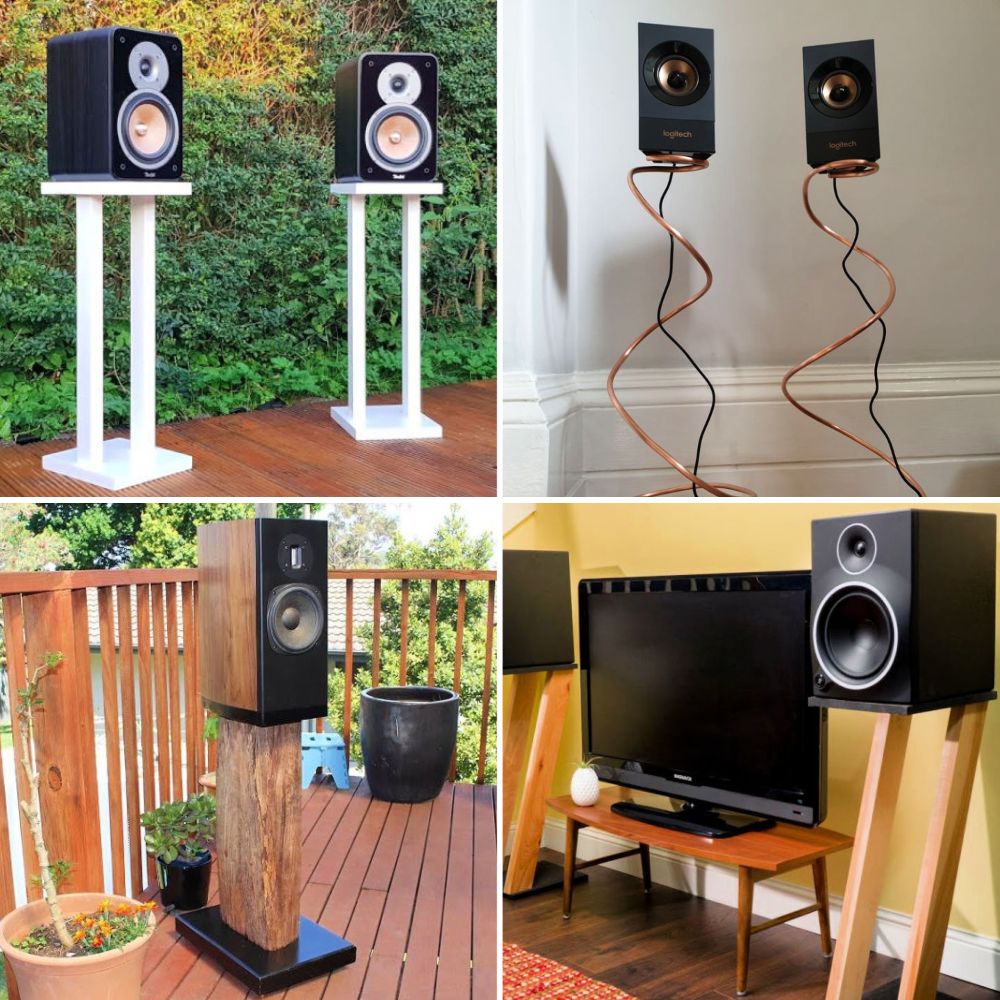 DIY Speaker Stands (15 Ideas) - Blitsy