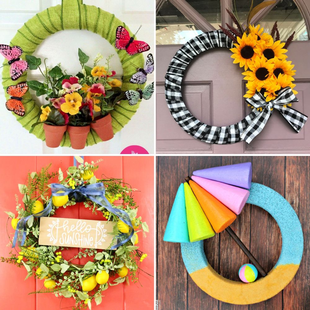 25 Simple Diy Summer Wreath Ideas Blitsy 0859