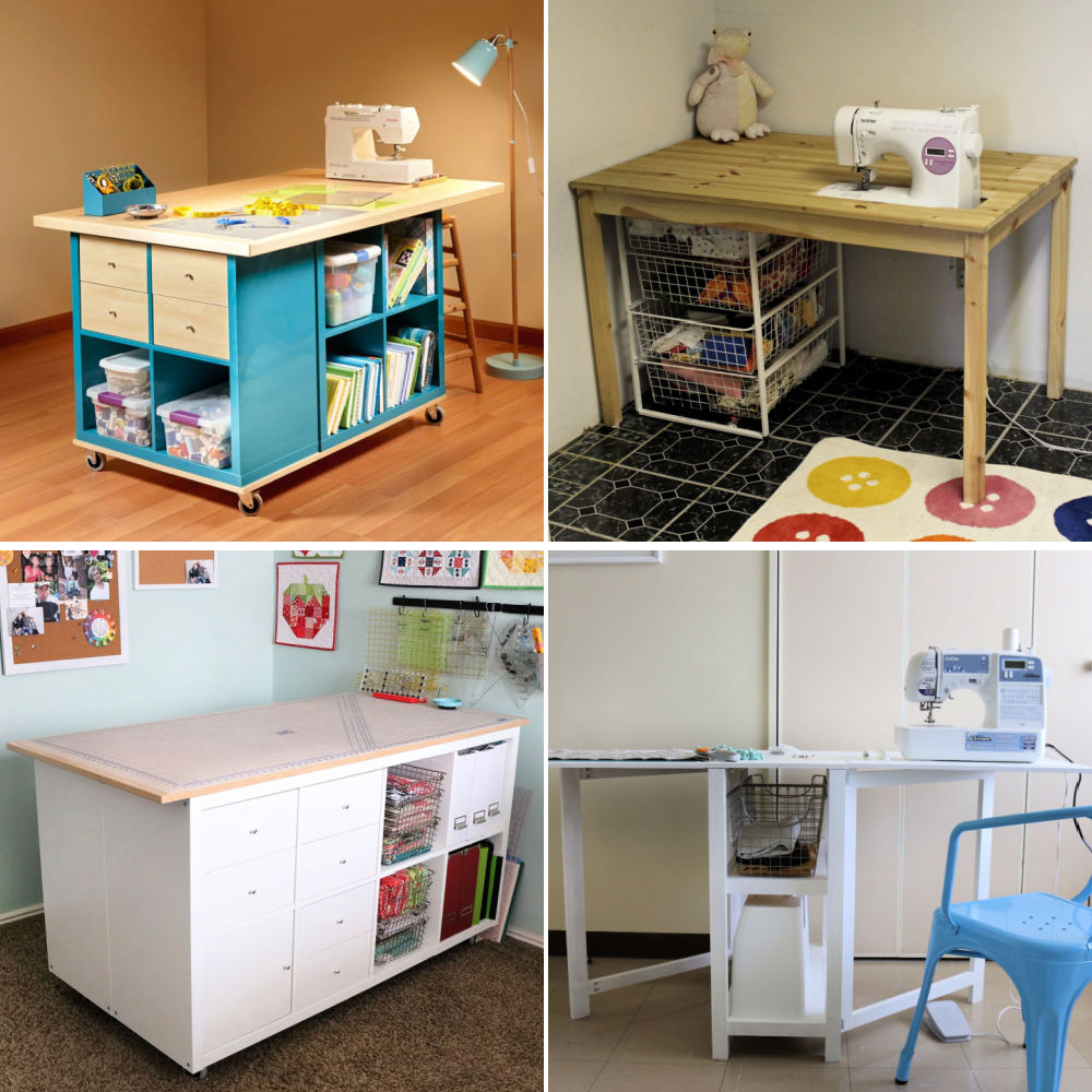 20 Free DIY Sewing Table Plans with Instructions Blitsy