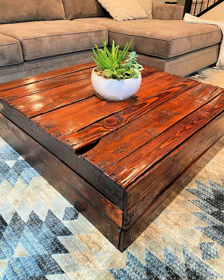 40 DIY Wooden Pallet Coffee Table Ideas - Blitsy