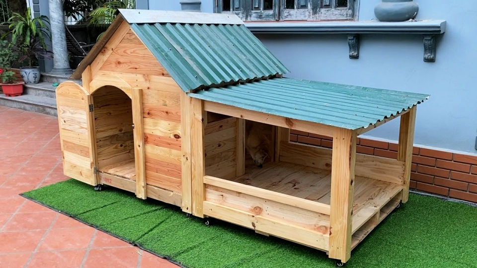 Pallet Dog House Plans