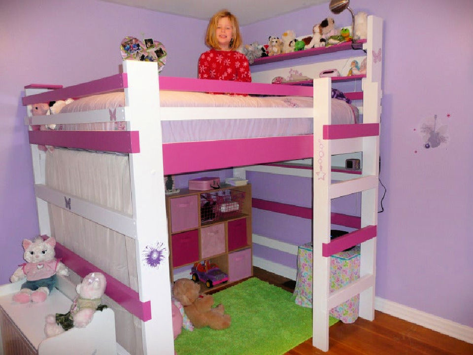 30 Free DIY Loft Bed Plans For Kids And Adults - Blitsy