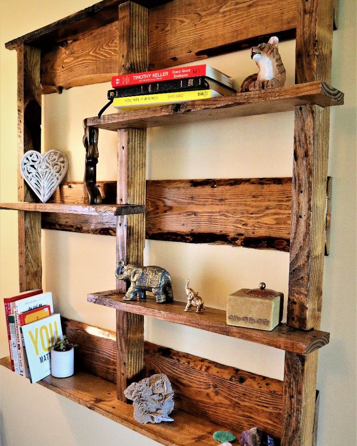 30 Diy Pallet Bookshelf Ideas   Wooden Pallet Bookshelves - Blitsy