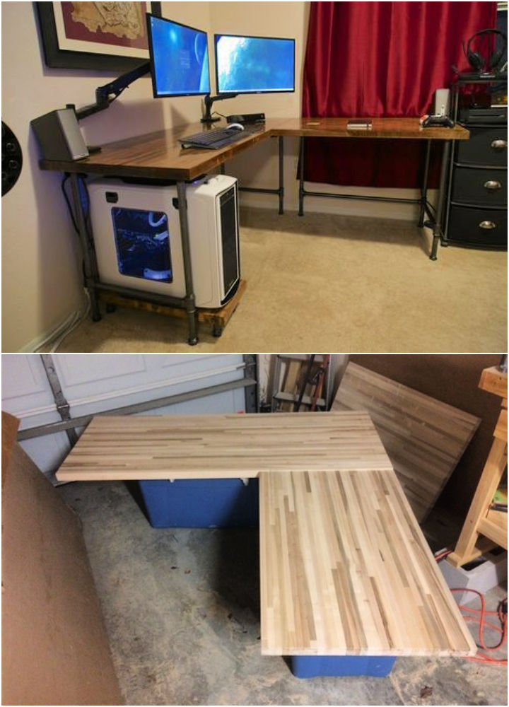 25 Free DIY L Shaped Desk Plans & Ideas Blitsy