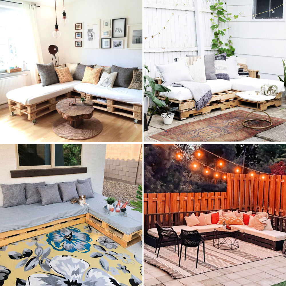 20 DIY Pallet Couch Ideas   Pallet Sofa Plans   Blitsy